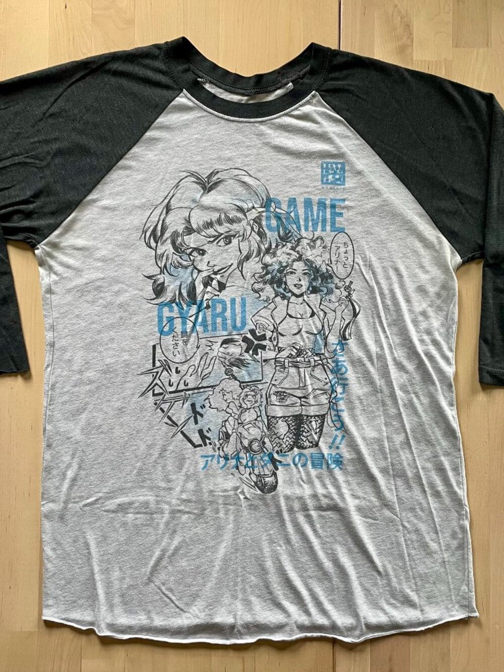 Game Grumps Game Gyaru Arina & Daniella Manga Ch. 2 Unisex Raglan Shirt size Med